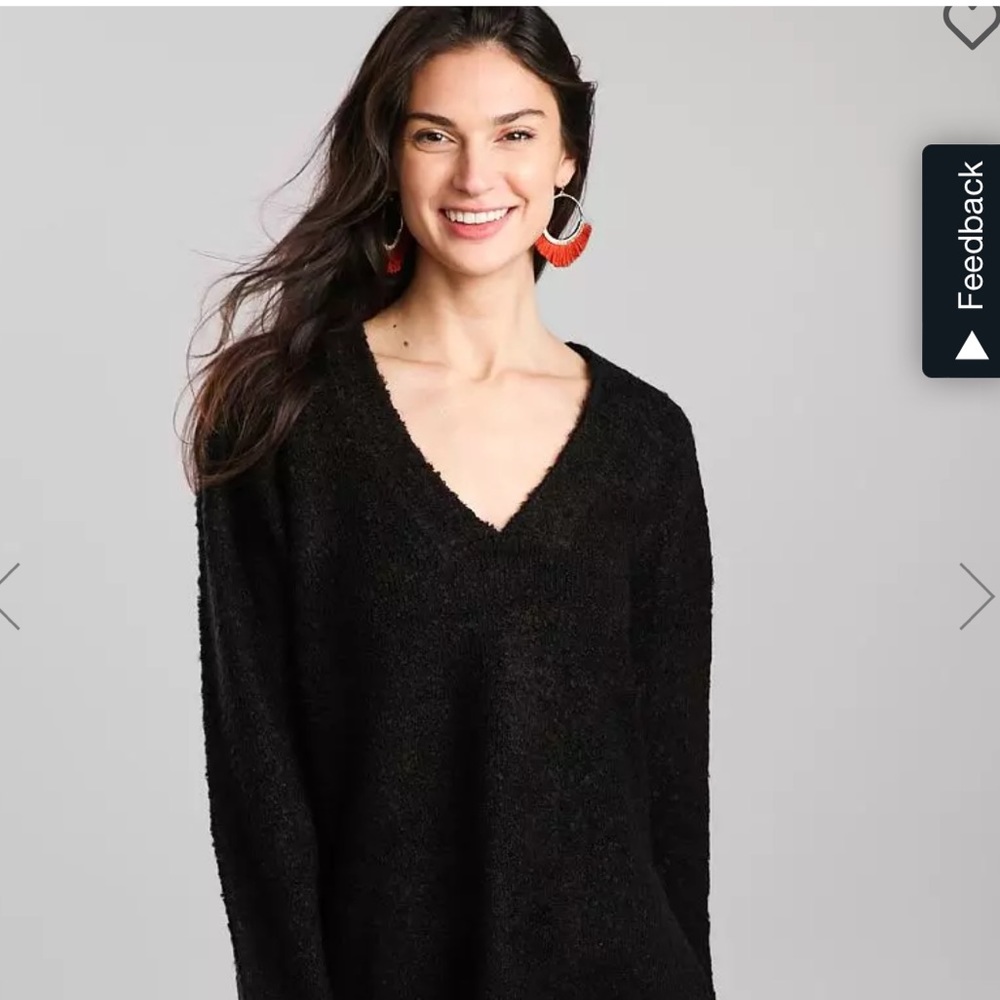 Double Zero Oversized V-Neck Sweater